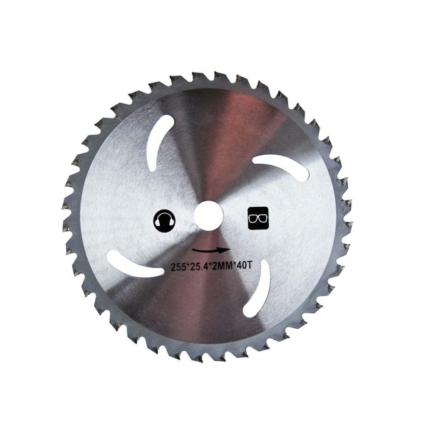 DISCO ROÇADORA 40 DENTES DIAMANTE 255X25,4X1,25MM (SAF)